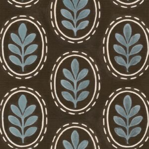 Medallion charcoal & blue