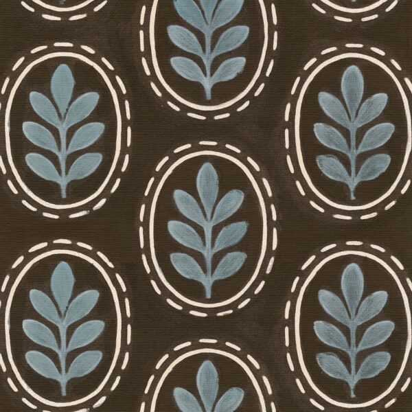 Medallion charcoal & blue