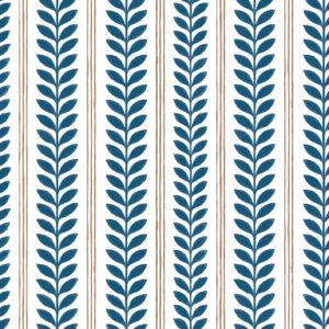 Trellis china blue & caramel
