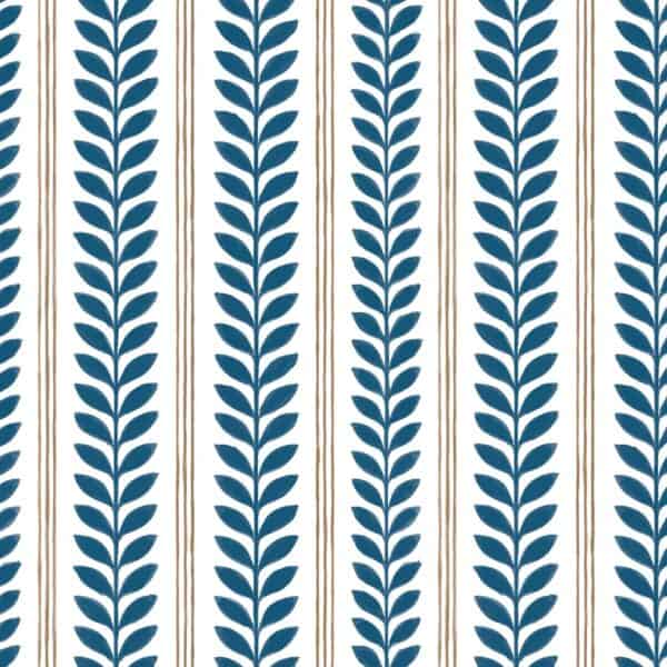 Trellis china blue & caramel
