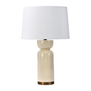 C28TL Craie Table Lamp in Cream Crackle
